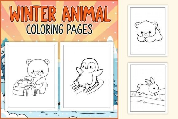 Download Winter Animal Coloring Pages for Kids - Premium Resources
