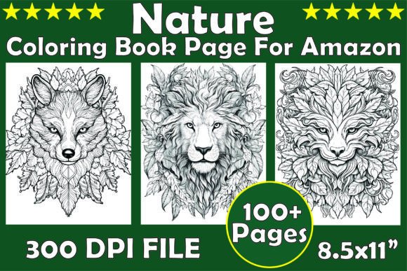 Download Nature Coloring Book Pages Amazon Vol 1 - Nature Collection
