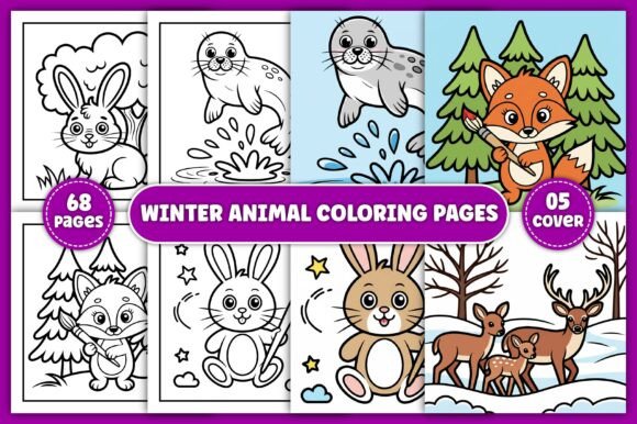 Download Winter Animal Coloring Book Pages - Premium Resources