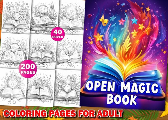 Download 200 Open Magic Book Coloring Pages Adult - Book coloring pages Collection