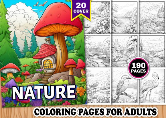 Download Nature Coloring Pages for Adults - Nature Collection