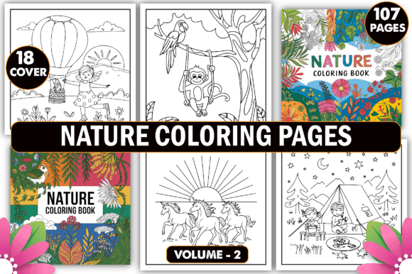 Download Nature Coloring Pages for Adults - Nature Collection