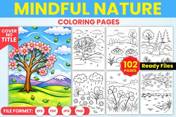 Download Mindful Nature Coloring Pages - Nature Collection