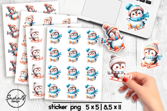 Download Penguin Cute Winter Stickers Png - Premium Resources