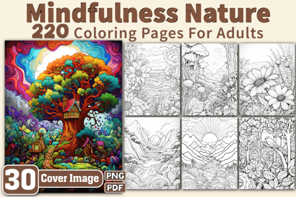 Download Mindfulness Nature Coloring Pages Adults - Nature Collection