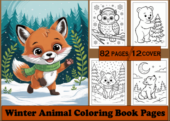 Download 82+ Winter Animal Coloring Book Pages - Premium Bundle