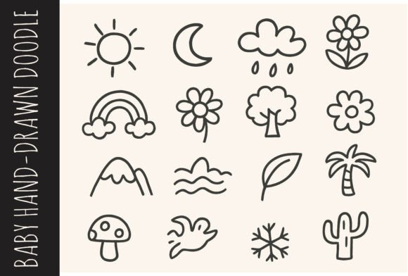 Download Baby Nature Doodle Pack - Nature Collection
