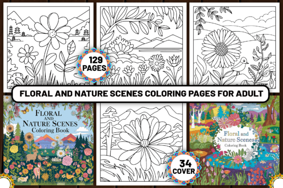Download 129 Floral and Nature Coloring Pages - Nature Collection