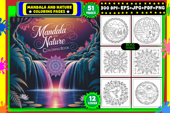 Download 🌿 Mandala and Nature Coloring Pages - Nature Collection