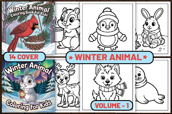 Download 75 Winter Animal Coloring Pages for Kids - Premium Resources